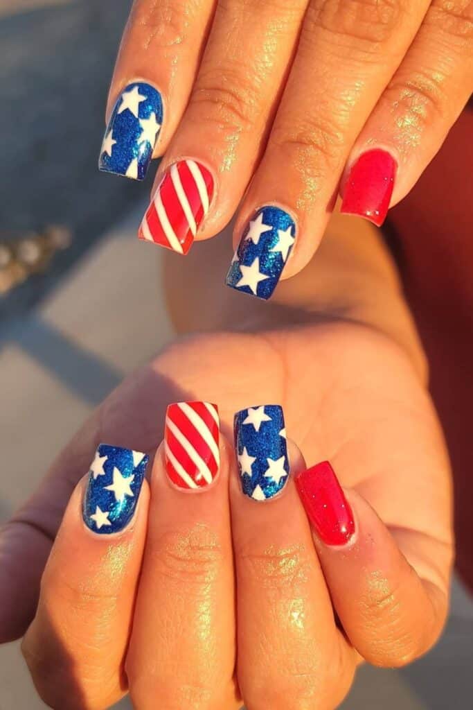 4th of july nail ideas