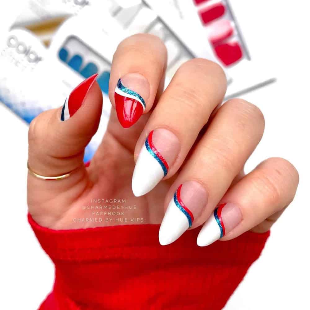 4th of july nail design