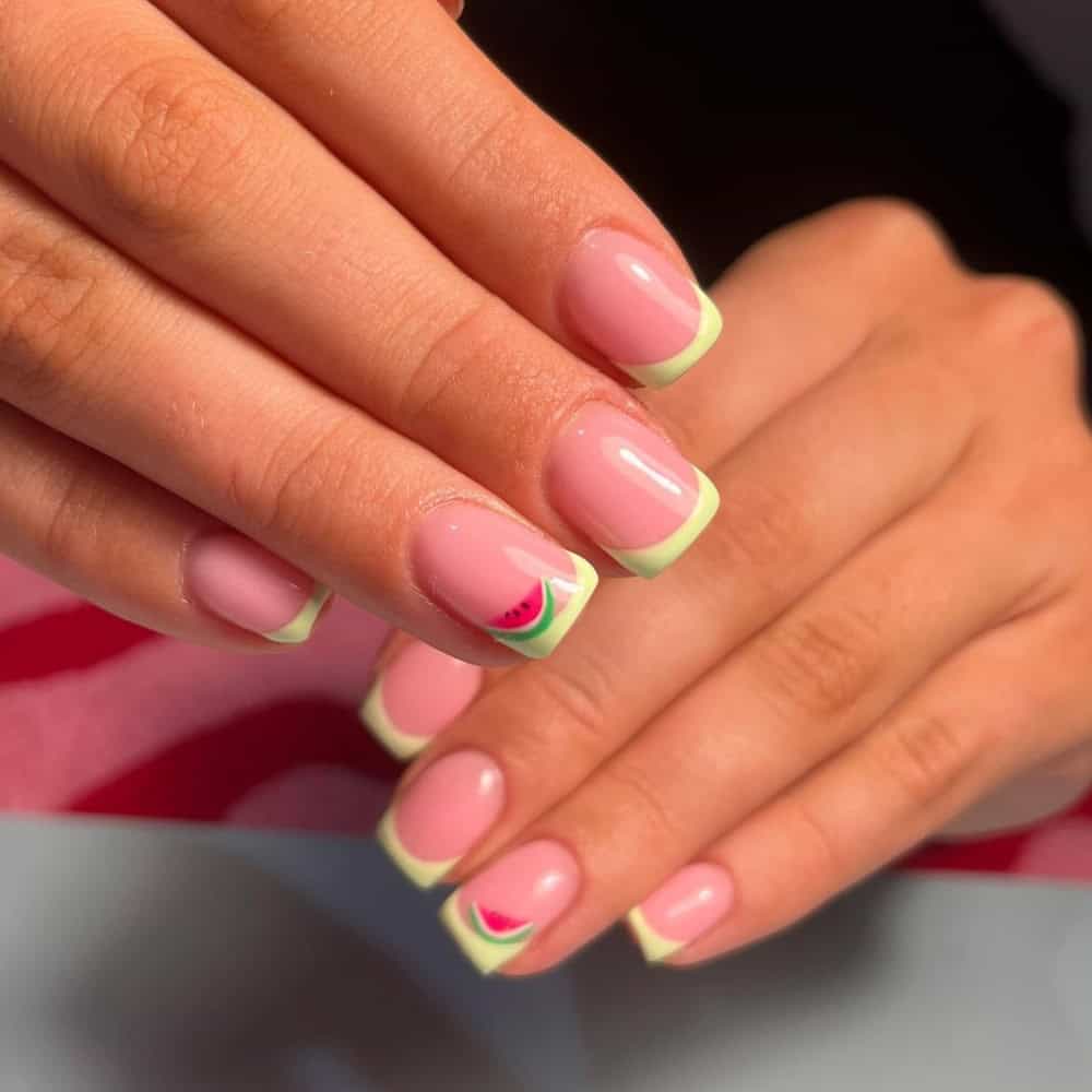 watermelon nails