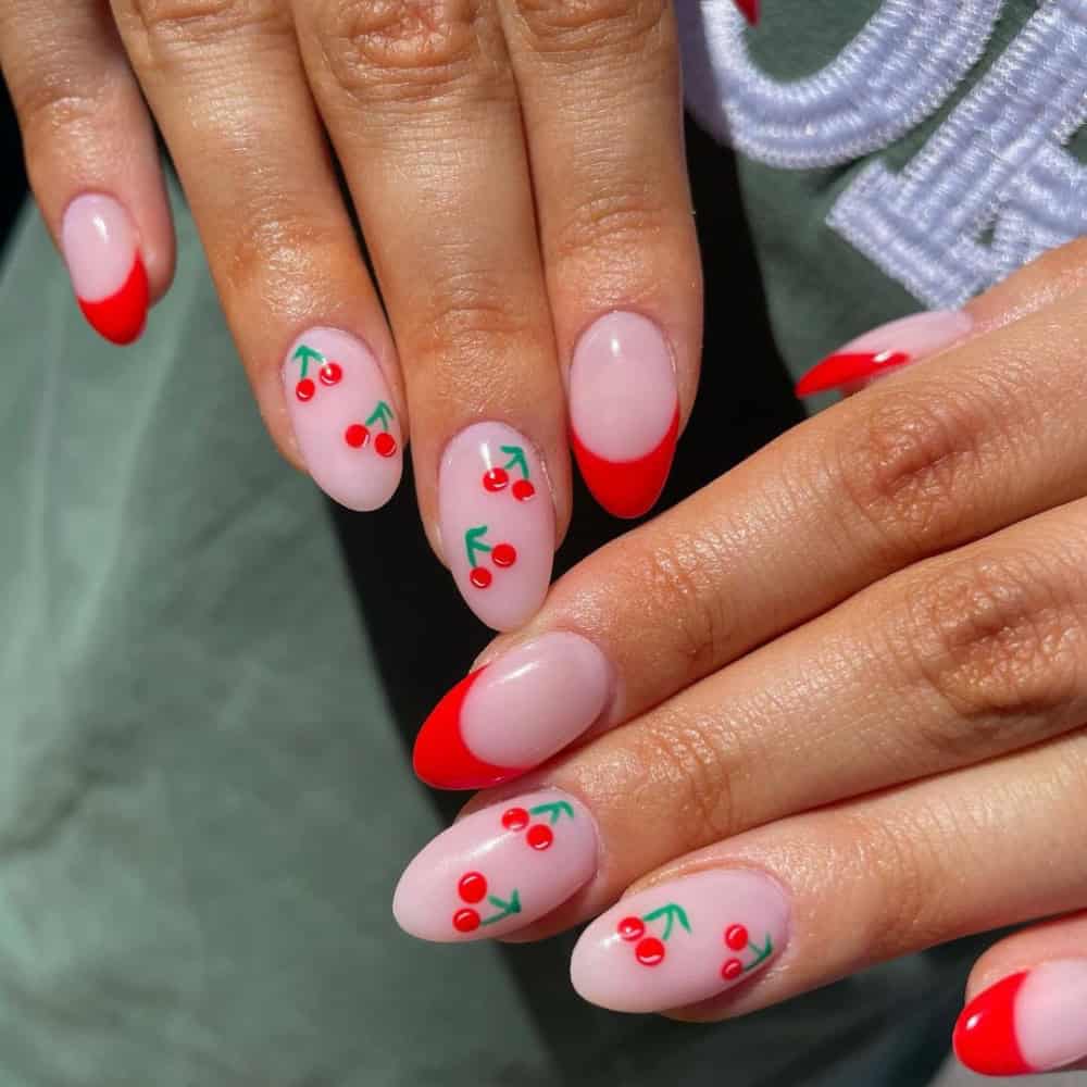 cherry nails