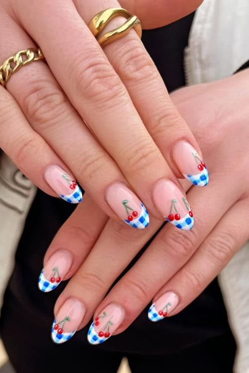 french tip nails