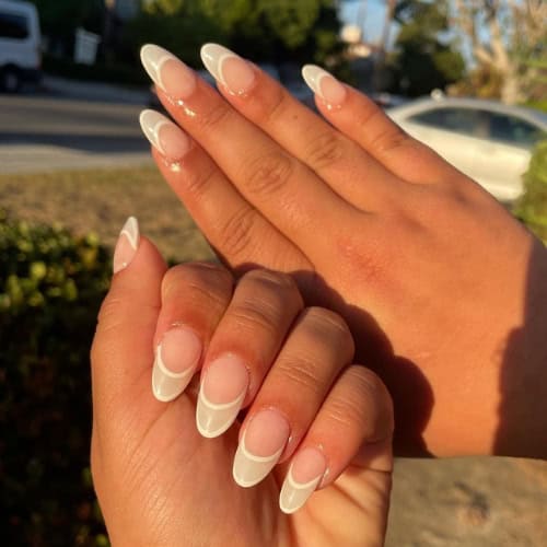 french tip nails