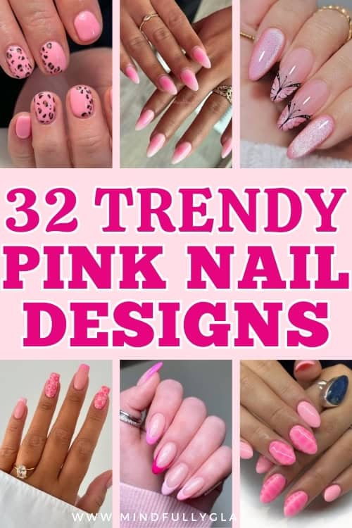 pink nail designs