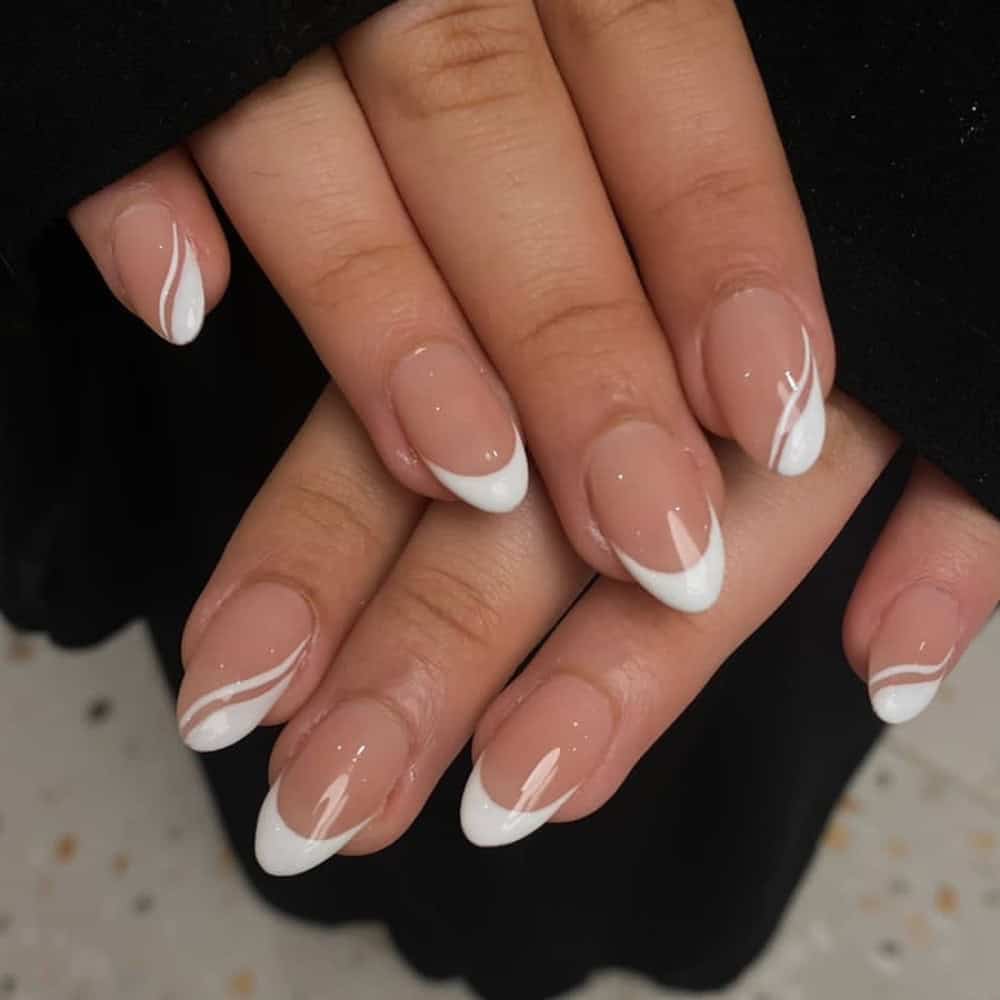 white nails