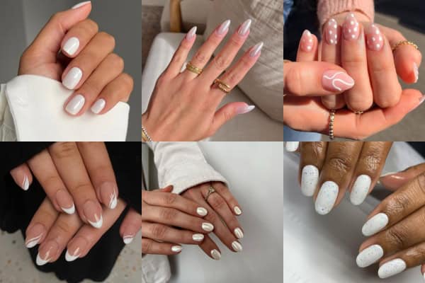 white nail designs