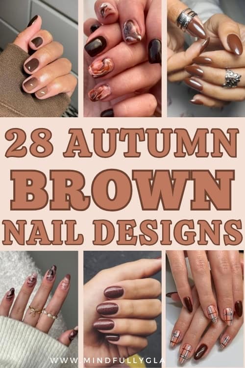 brown nail designs