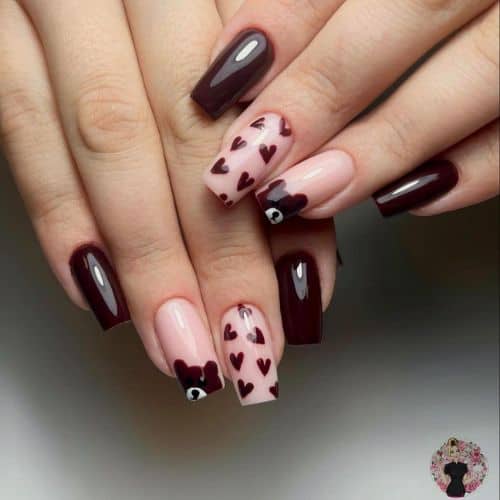 brown nails