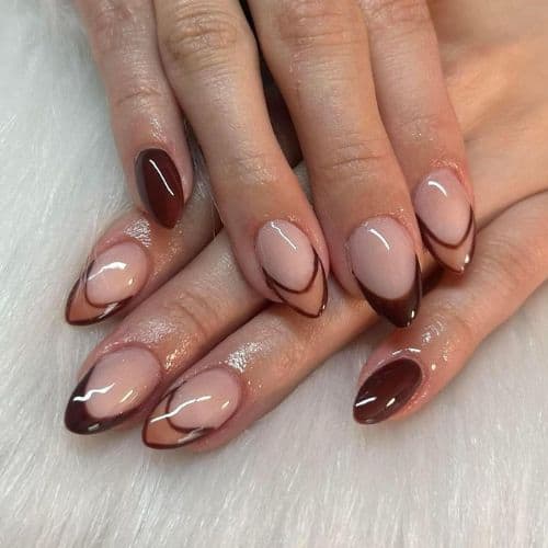 brown nails