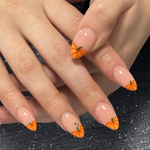 pumpkin nails