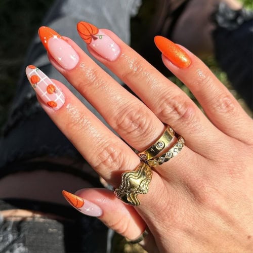 pumpkin nails