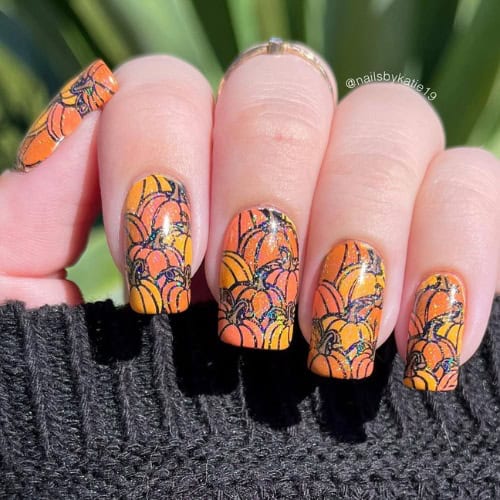 pumpkin nails