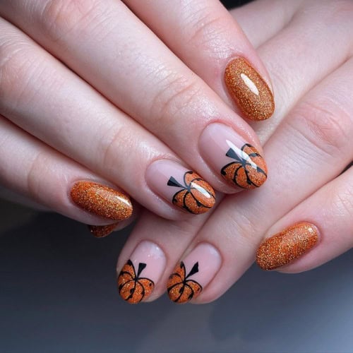 pumpkin nails