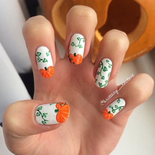 pumpkin nails