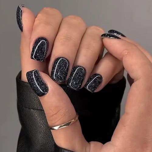 black nails