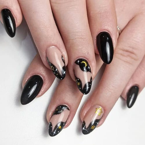 black nails