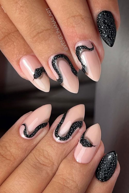 black nails