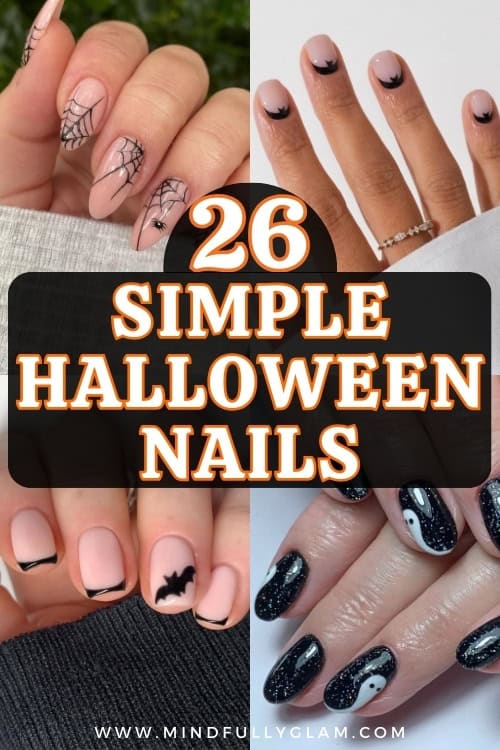 simple halloween nails