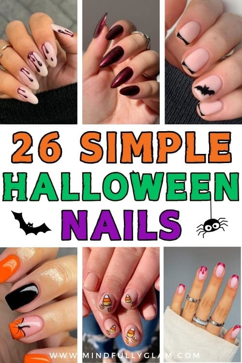 simple halloween nails