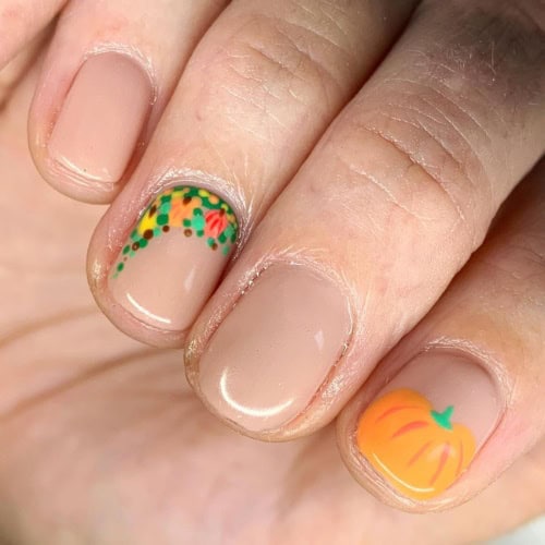 simple halloween nails