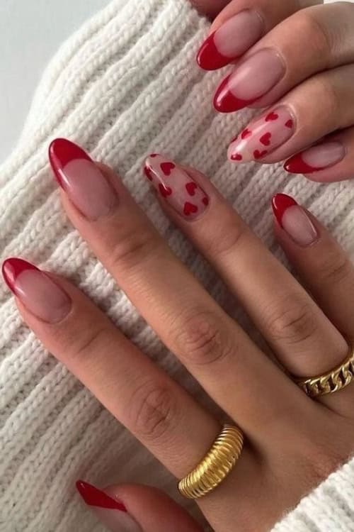 red nail designs