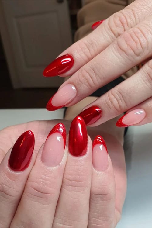 red nail designs