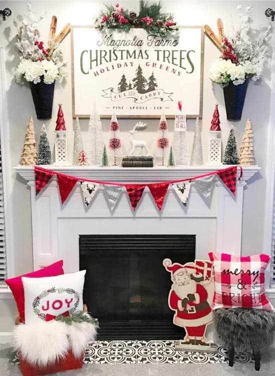 christmas mantel decor