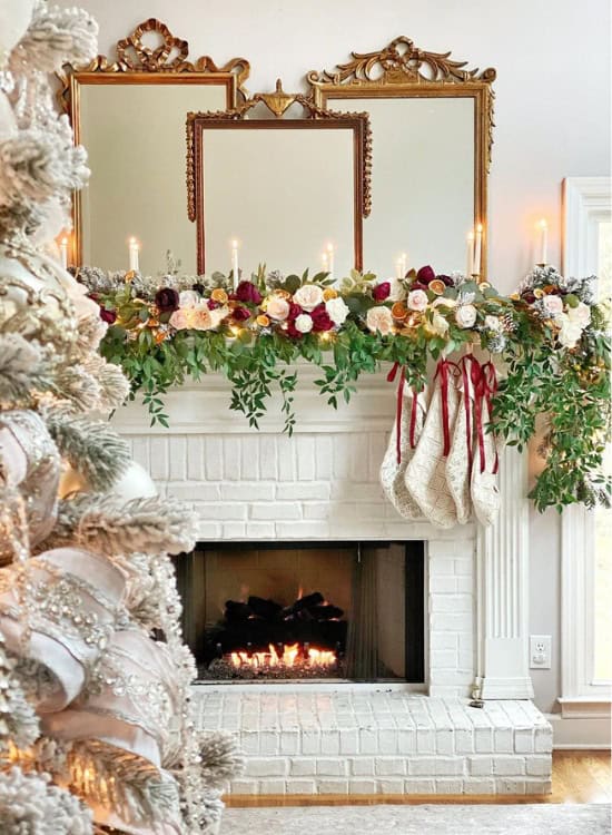 christmas mantel decor