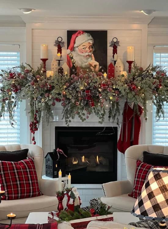 christmas mantel decor