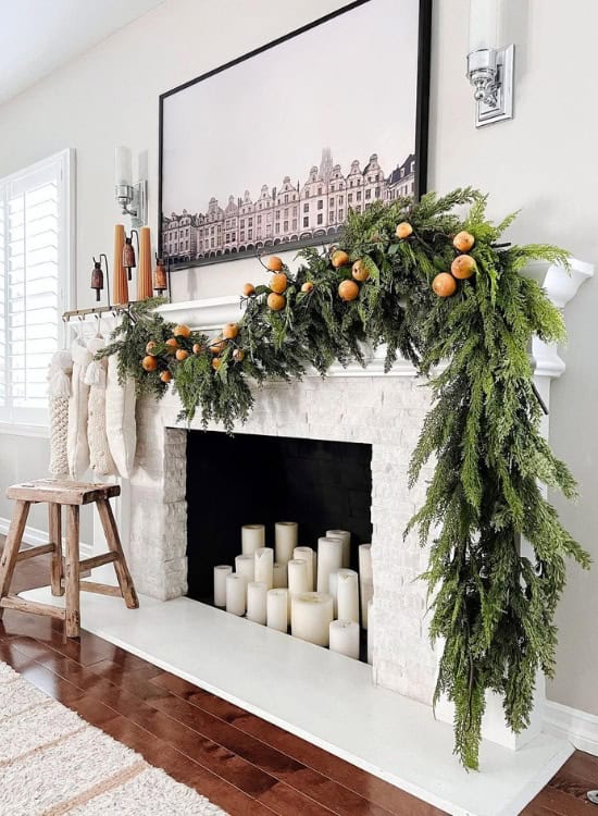 christmas mantel decor