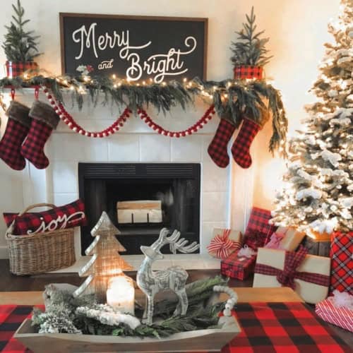 christmas mantel decor