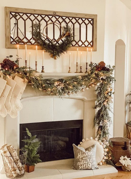 christmas mantel decor