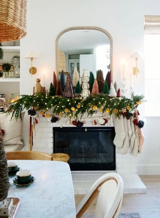 christmas mantel decor