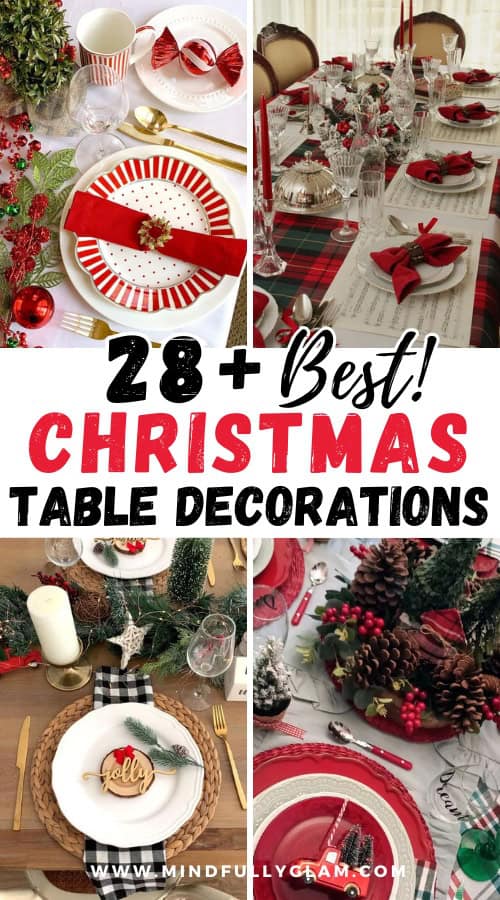 christmas table decorations