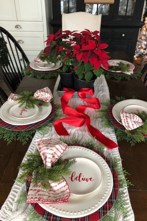 christmas table decorations