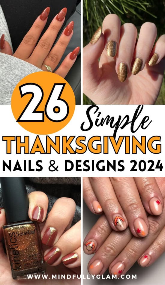 simple thanksgiving nails