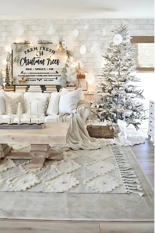 white christmas decor ideas