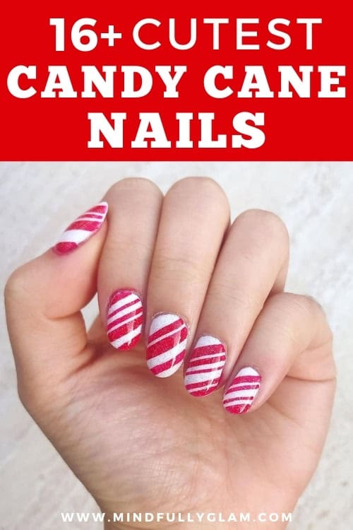 candy cane nails