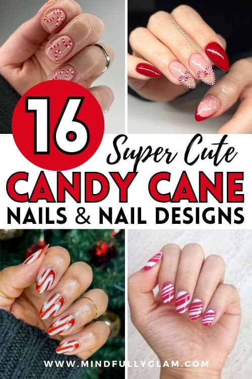 candy cane nails