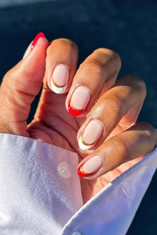 candy cane nails