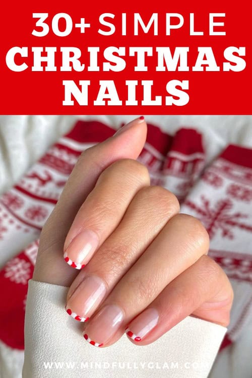 simple christmas nails