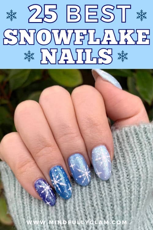 snowflake nails