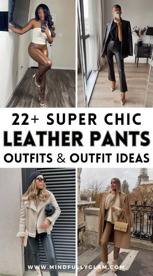 leather pants outfits