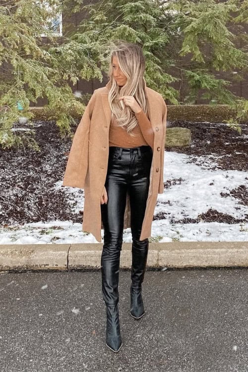 leather pants outfits