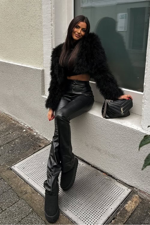 leather pants outfits