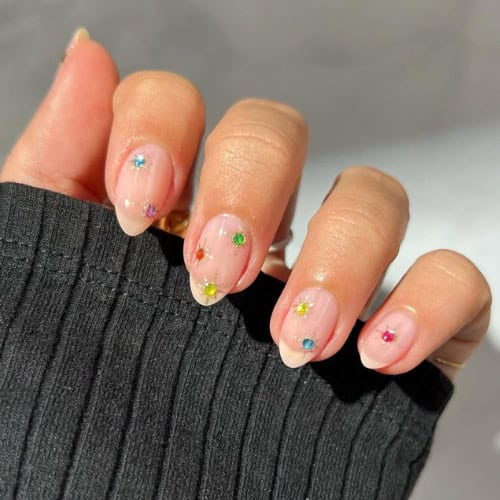 simple new years nails